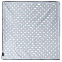 Satin Card Suits Vegas Black Scarf