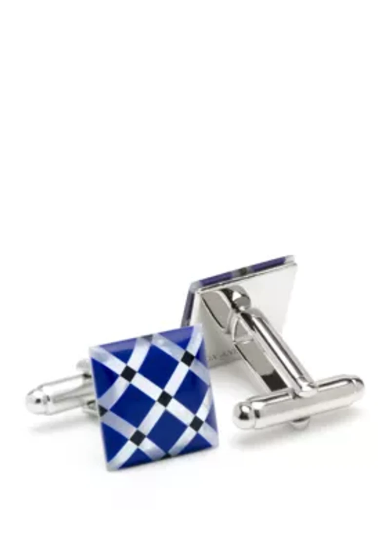 Mother of Pearl Diamond Cufflinks