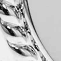 Stainless Steel Rope Border Round Engravable Cufflinks