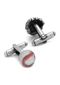 Baseball and Glove Antique Silver Cufflinks