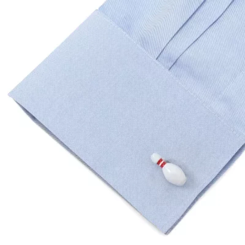 3D Bowling Pin & Ball Cufflinks