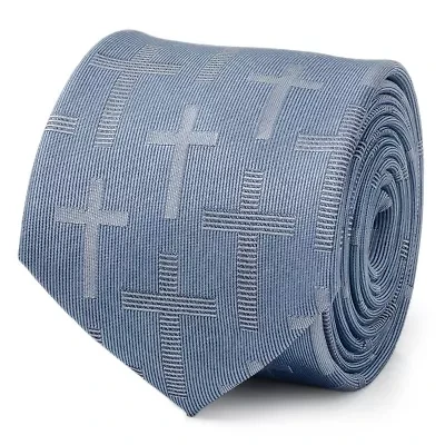 Blue Textured Cross Tie