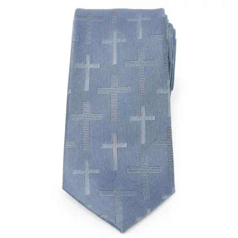 Blue Textured Cross Tie