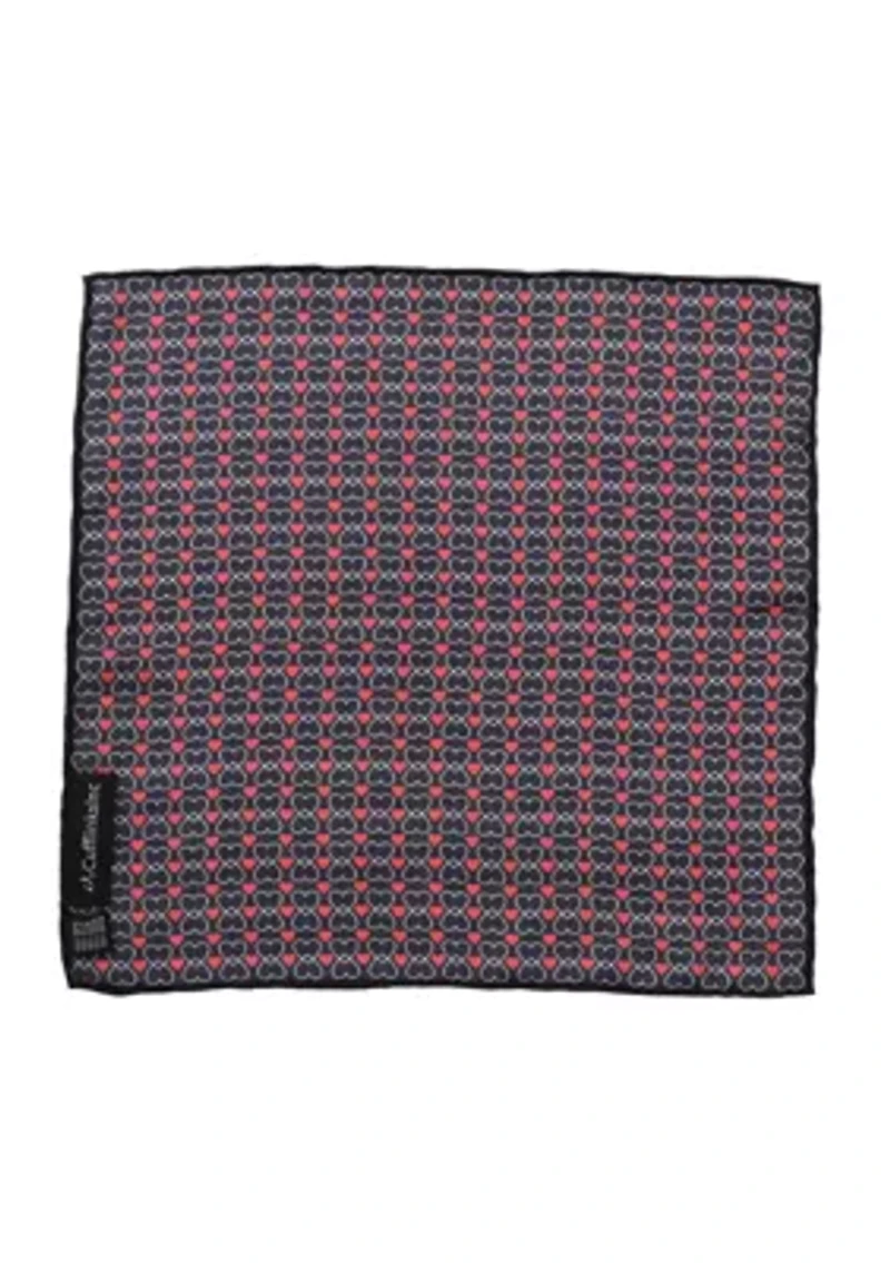 Intertwined Hearts Pocket Square