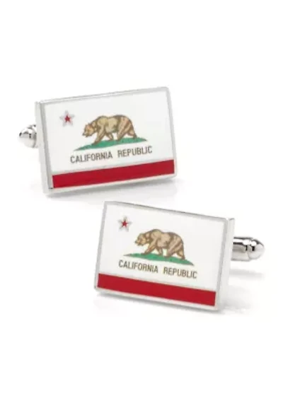 California State Flag Cufflinks