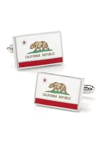 California State Flag Cufflinks