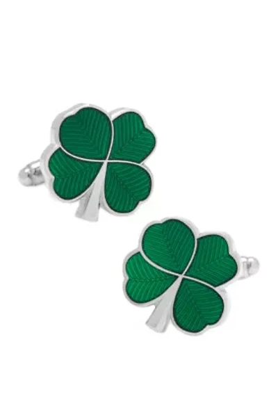 Green Clover Cufflinks