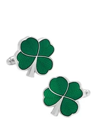 Green Clover Cufflinks
