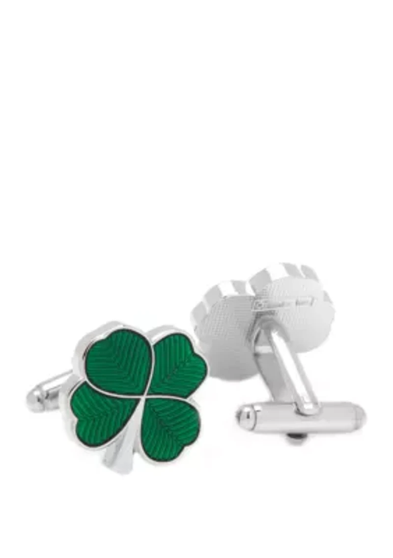 Green Clover Cufflinks