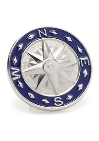 Blue Compass Lapel Pin