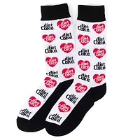 Diet Coke White Dress Socks
