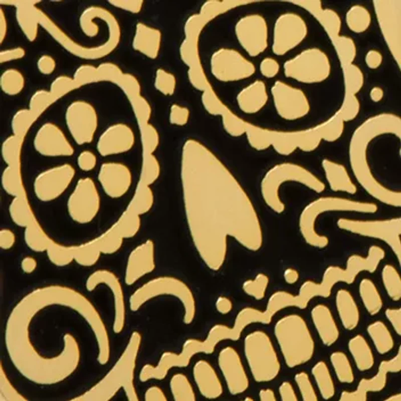 Gold Tone Day of the Dead Cufflinks
