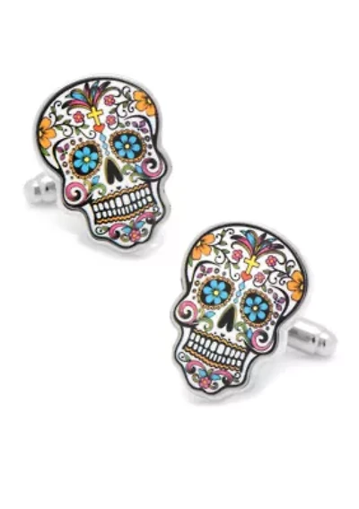 Day of The Dead Skull Cufflinks