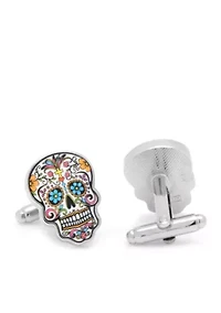 Day of The Dead Skull Cufflinks