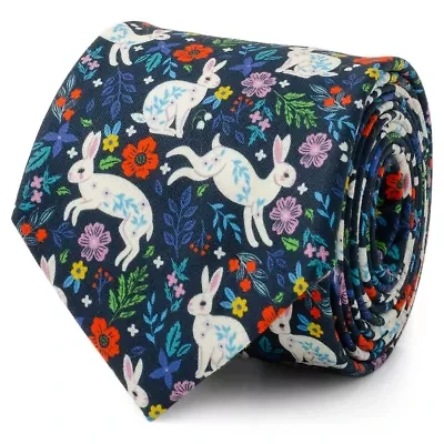 Floral Rabbit Tie