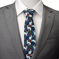 Floral Rabbit Tie