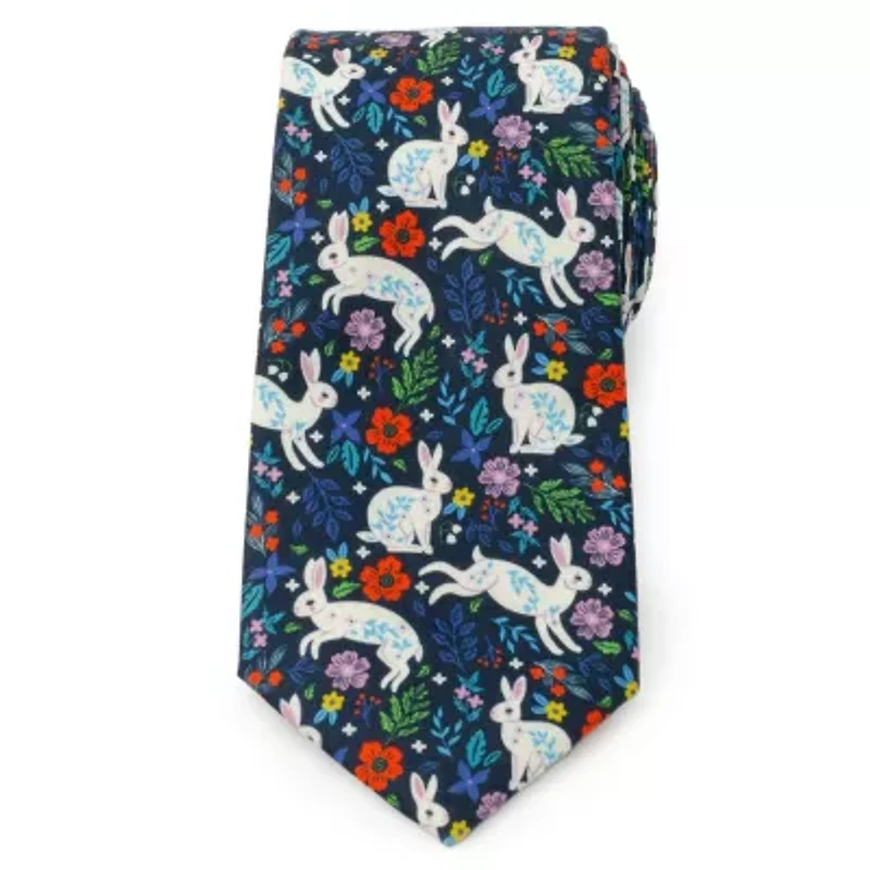 Floral Rabbit Tie