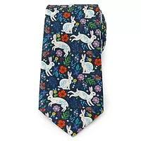 Floral Rabbit Tie