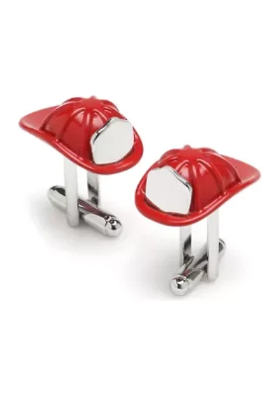 3D Fireman Hat Cufflinks