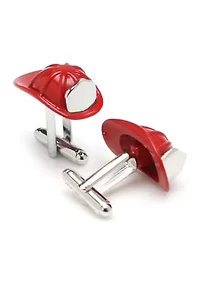 3D Fireman Hat Cufflinks