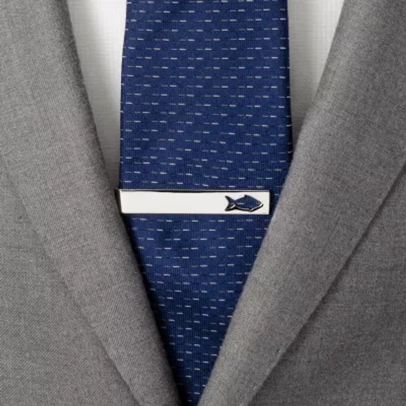 Fishing Cut-Out Hidden Message Tie Bar