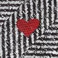 Herringbone Heart Tie