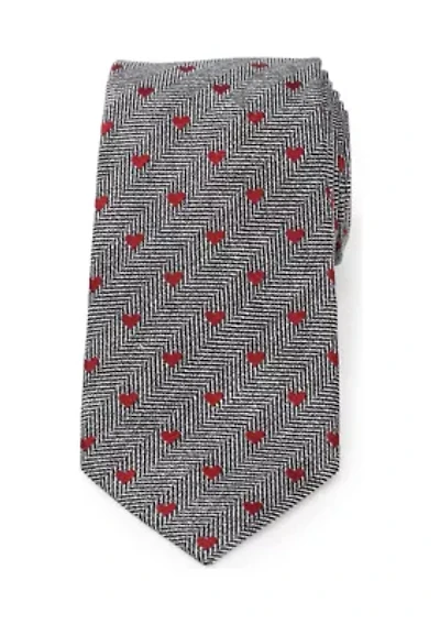 Herringbone Heart Tie