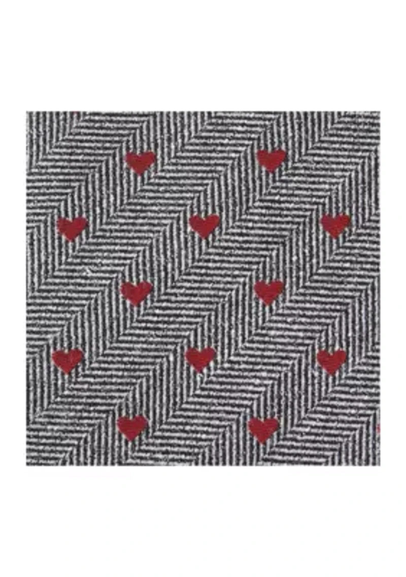 Herringbone Heart Tie