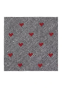 Herringbone Heart Tie
