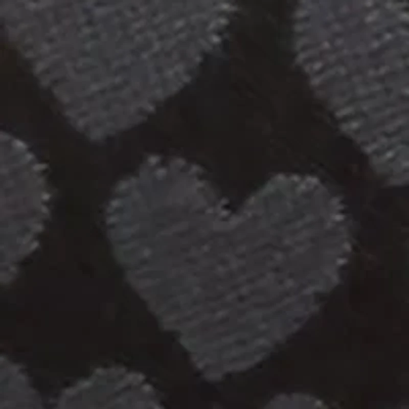 Black Heart Striped Tie