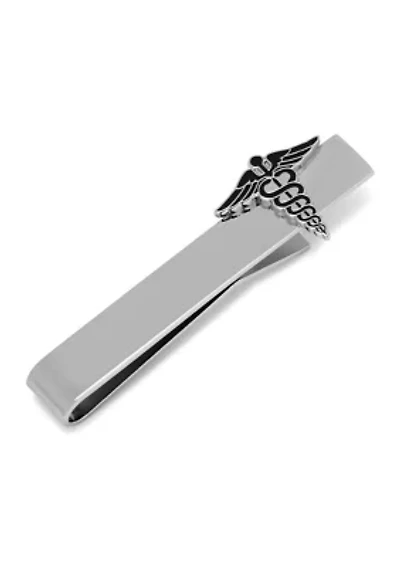 Medical Caduceus Tie Bar