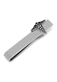 Medical Caduceus Tie Bar