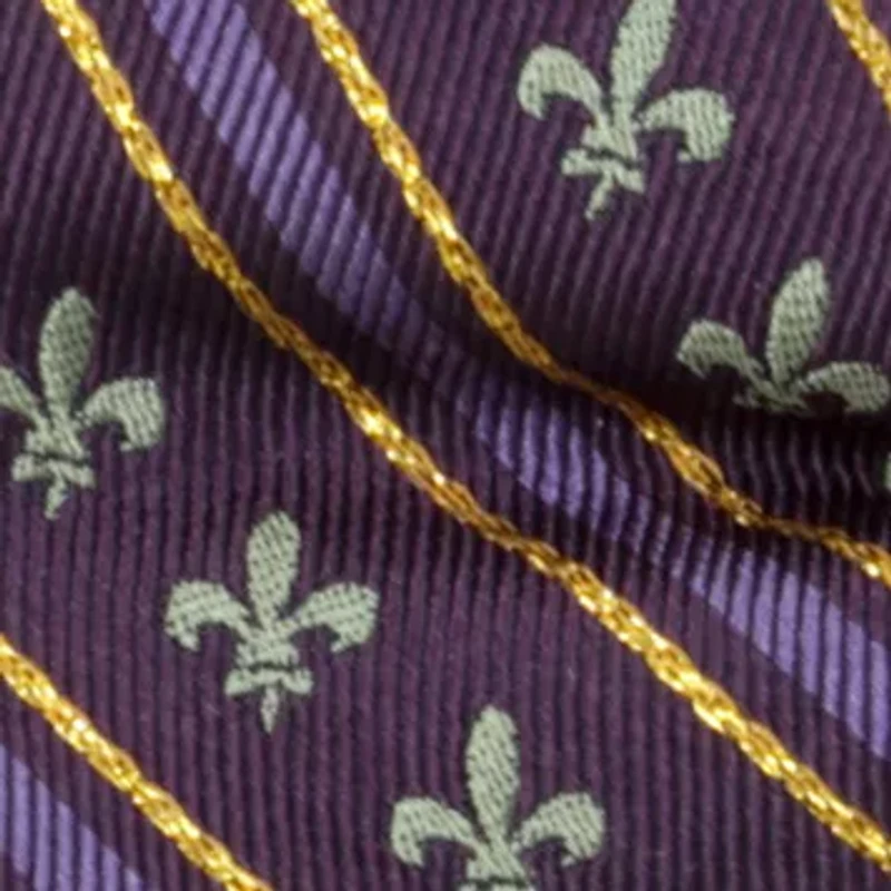 Men's Mardi Gras Stripe Bow Tie