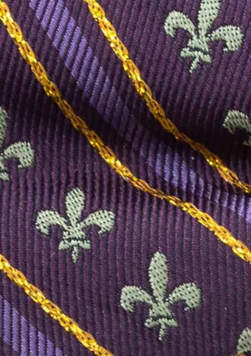 Men's Mardi Gras Stripe Bow Tie