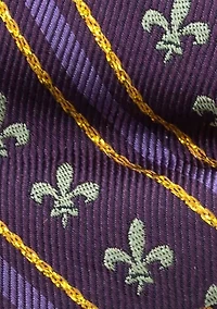 Men's Mardi Gras Stripe Bow Tie
