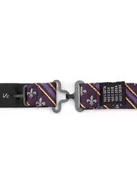 Men's Mardi Gras Stripe Bow Tie