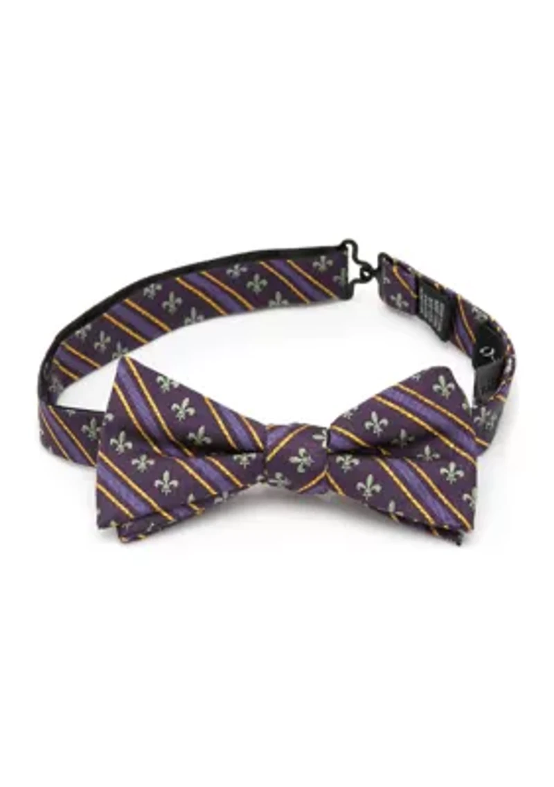 Men's Mardi Gras Stripe Bow Tie