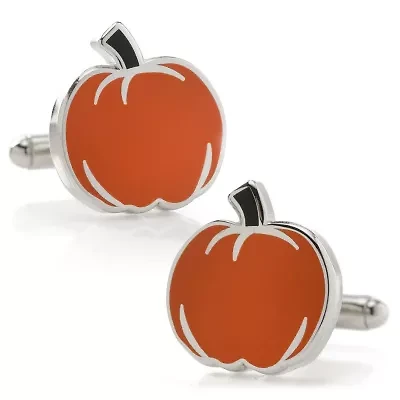 Pumpkin Enamel Cufflinks