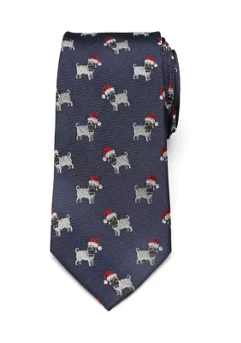 Santa Pug Tie