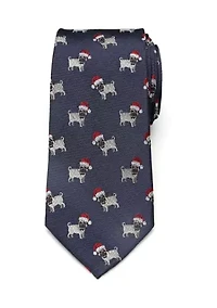 Santa Pug Tie