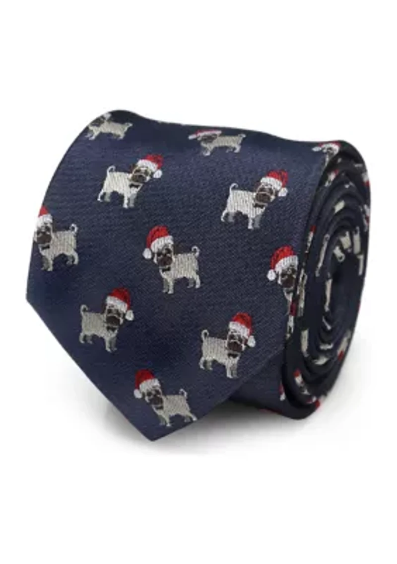 Santa Pug Tie
