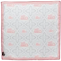 Satin Diet Coke Print Grey Scarf