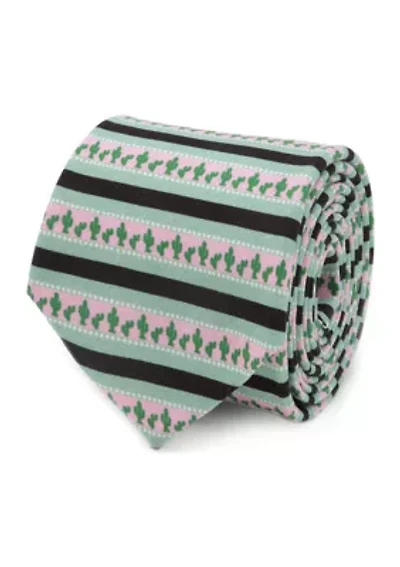 Men's Texas Cactus Stripe Sage Tie