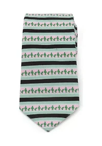 Men's Texas Cactus Stripe Sage Tie