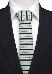 Men's Texas Cactus Stripe Sage Tie