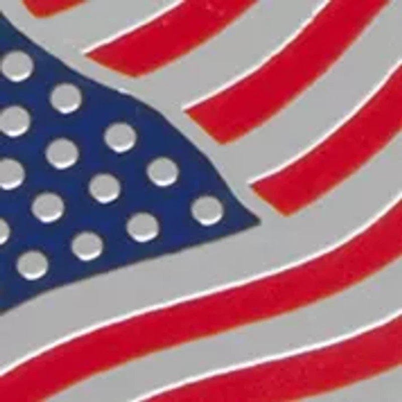 Waving American Flag Tie Bar