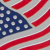 Waving American Flag Tie Bar