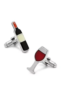 Wine and Bottle Cufflinks