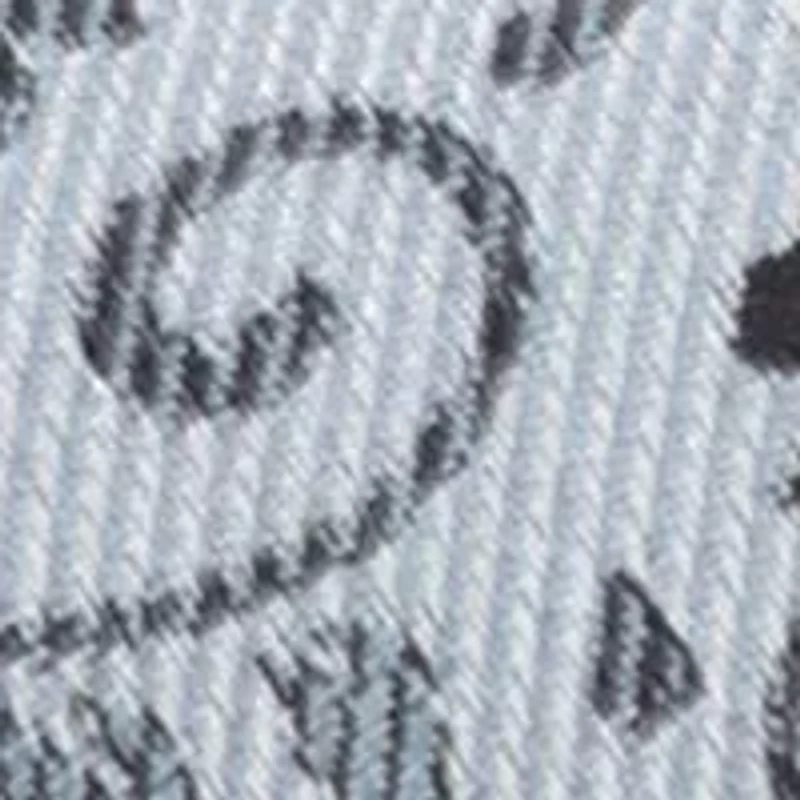 Batman Patterned Floral Blue Tie