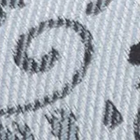 Batman Patterned Floral Blue Tie